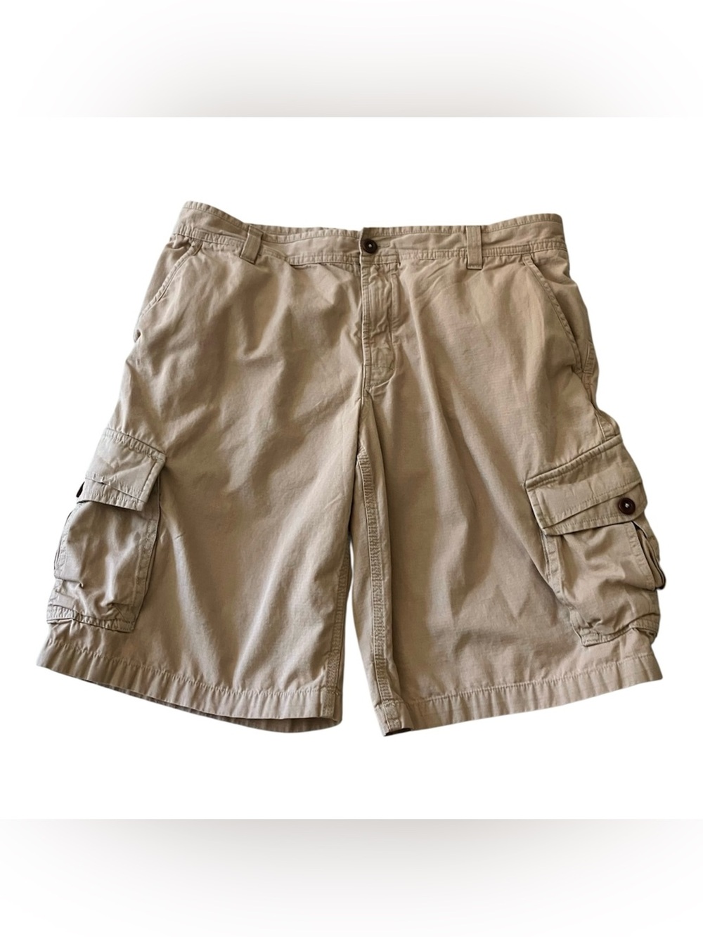 The North Face Hiking Cargo Shorts 11” Inseam Flap Pockets Buttons Men’s 36